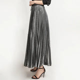 skirts : Jupe Longue Plissée Haute Taille Femme skirts in van Seroa