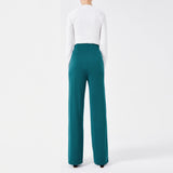 other : Pantalon Fluide Femme Polyester in Vert van Seroa
