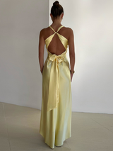 dresses : Robe Longue Femme Maxi Été Jaun dresses Best-Seller in van Seroa