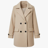 Autumn Collection : Veste Femme Longue Automne Hiver Autumn Collection in Beige van Seroa