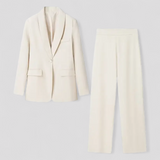 other : Ensemble Tailleur Pantalon Femme en Polyester in Abricot van Seroa