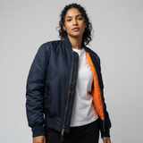 Veste bomber classique avec détails utilitaires