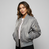 Veste bomber classique avec détails utilitaires