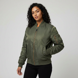 Bomberjack : Classique blouson bomber avec détails utilitaires in van Seroa