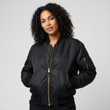 Veste bomber classique avec détails utilitaires