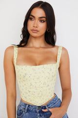 dresses : Ensemble Femme Élégant Jaune Floral in van Seroa