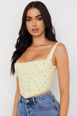 dresses : Ensemble Femme Élégant Jaune Floral in van Seroa