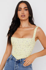 dresses : Ensemble Femme Élégant Jaune Floral in van Seroa