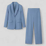 other : Ensemble Tailleur Pantalon Femme en Polyester in Bleu van Seroa