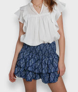 skirts : Jupe Femme Mini en Tissu Léger skirts Mode Classique in Bleu foncé van Seroa