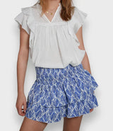 skirts : Jupe Femme Mini en Tissu Léger skirts Mode Classique in Port de plaisance bleu van Seroa