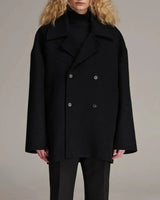 Autumn Collection : Manteau Femme Noir Polyester in Noir van Seroa