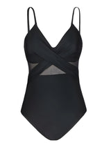 Maillots de bain pour femmes : Maillot de Bain 1 Pièce Femme Noir Sculptant Tulle Élégant Amincissant Plage Été in van Seroa
