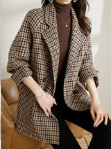 Autumn Collection : Manteau Femme Hiver Moderne in Marron van Seroa