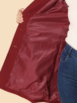 Autumn Collection : Manteau D'Hiver Femme Ajusté Manches Longues in van Seroa