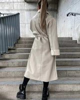 Autumn Collection : Manteau Femme Veste Cuir Laine in van Seroa
