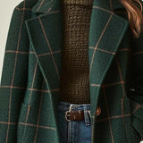 Autumn Collection : Manteau Femme à Carreaux Ajusté Autumn Collection in van Seroa