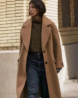 Autumn Collection : Manteau Femme Laine Polyester in Kaki van Seroa