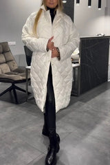 Manteaux et vestes pour femmes : Manteau Femme Hiver Automne in Blanc van Seroa