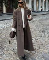 Autumn Collection : Manteau Femme Laine Double Boutonnage in van Seroa