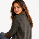 Manteaux et vestes pour femmes : Manteau Hiver Femme Coupe Structurée Détails En Velours in van Seroa