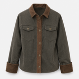 Manteaux et vestes pour femmes : Manteau Hiver Femme Coupe Structurée Détails En Velours in van Seroa
