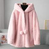 Manteaux et vestes pour femmes : Manteau Femme Hiver Décontracté in Rose van Seroa
