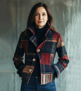 Manteaux pour femmes : Manteau Femme Hiver Carreaux Manteaux in van Seroa