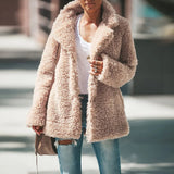 Autumn Collection : Manteau Hiver Femme Chaud en Polaire Autumn Collection in Abricot van Seroa