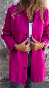 Autumn Collection : Manteau Femme Hiver Polyester in Violet van Seroa