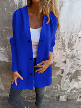 Autumn Collection : Manteau Femme Hiver Polyester in Bleu van Seroa
