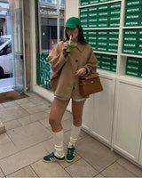 Manteaux et vestes pour femmes : Manteau Femme Hiver Kaki Décontracté Chaud avec Capuche in van Seroa