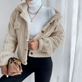 Manteaux et vestes pour femmes : Manteau Femme Hiver Doux Pratique in Beige van Seroa