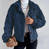 Manteaux et vestes pour femmes : Manteau Femme Hiver Doux Pratique in Bleu van Seroa