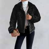 Manteaux et vestes pour femmes : Manteau Femme Hiver Doux Pratique in Noir van Seroa