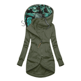 Autumn Collection : Manteau Hiver Femme Avec Capuche Polyester in Vert armée van Seroa