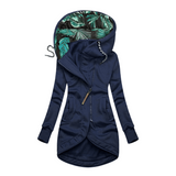 Autumn Collection : Manteau Hiver Femme Avec Capuche Polyester in Bleu marine van Seroa