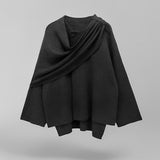 Autumn Collection : Manteau Hiver Femme Cap Autumn Collection Cape Élégante in Gris van Seroa