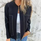 Autumn Collection : Manteau Femme Hiver Polyester in Noir van Seroa