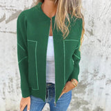 Autumn Collection : Manteau Femme Hiver Polyester in Vert van Seroa