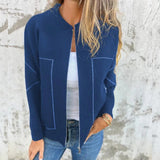 Autumn Collection : Manteau Femme Hiver Polyester in Bleu van Seroa