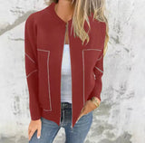 Autumn Collection : Manteau Femme Hiver Polyester in Rouge van Seroa