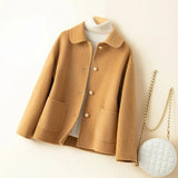 Manteaux et vestes pour femmes : Manteau Femme Hiver Cachemire in Camel van Seroa