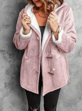 Autumn Collection : Manteau Hiver Femme Doublé Fourrure Autumn Collection in Rose van Seroa