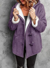 Autumn Collection : Manteau Hiver Femme Doublé Fourrure Autumn Collection in Violet van Seroa