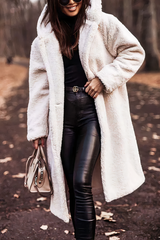 Autumn Collection : Manteau Hiver Femme Long Autumn Collection Mode Hiver in Blanc van Seroa