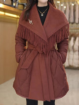 Autumn Collection : Manteau Femme Hiver Laine Blanc in van Seroa