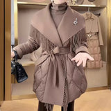 Autumn Collection : Manteau Femme Hiver Laine Blanc in van Seroa