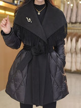 Autumn Collection : Manteau Femme Hiver Laine Blanc in van Seroa