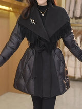 Autumn Collection : Manteau Femme Hiver Laine Blanc in van Seroa